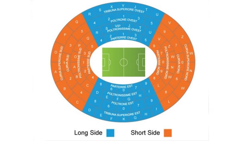Stadio Marc Antonio Bentegodi, Verona, Italy, Verona, Italy Seating Plan