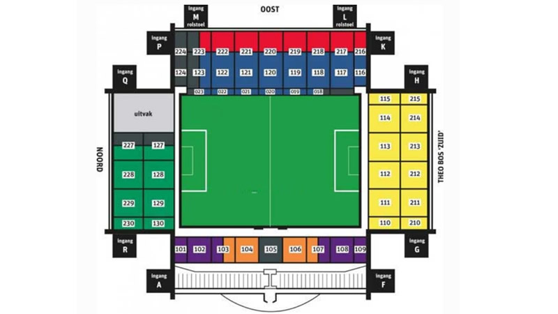 GelreDome, Arnhem, Netherlands, Netherlands Seating Plan
