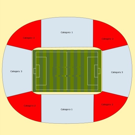 Parken Stadium, København, Denmark Seating Plan
