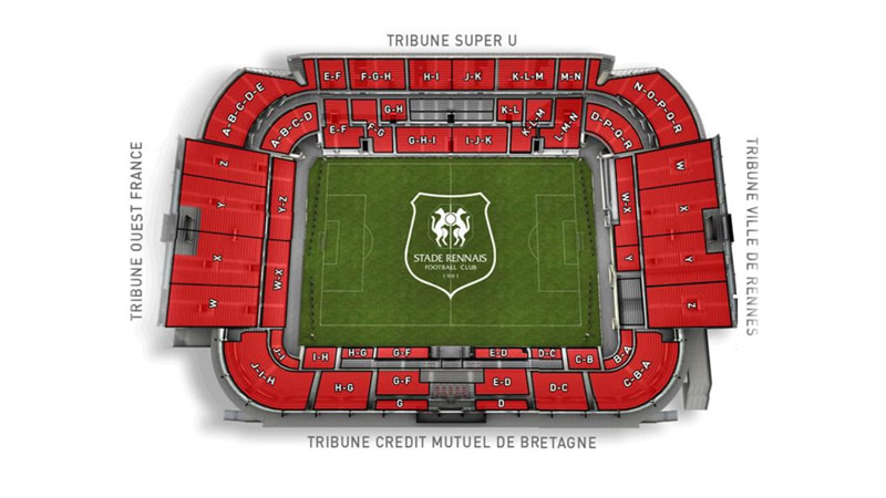 Roazhon Park, Rennes, France, France Seating Plan