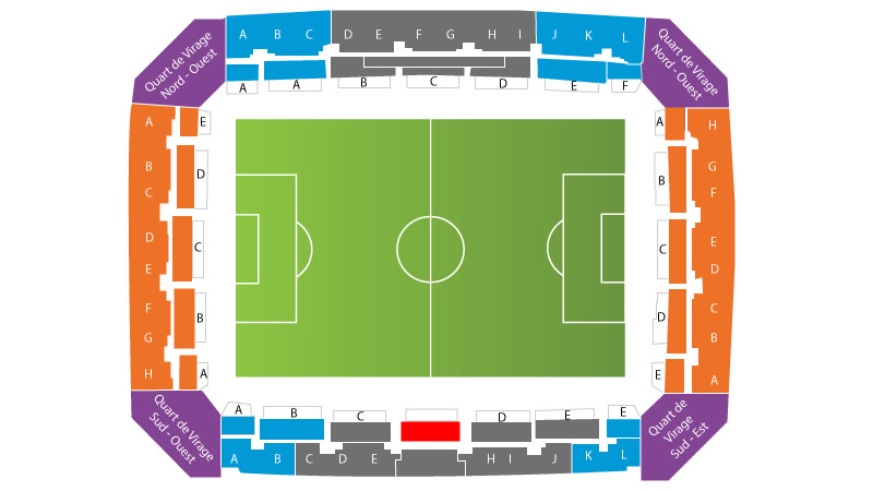 Stade de la Meinau, Strasbourg, France, France Seating Plan