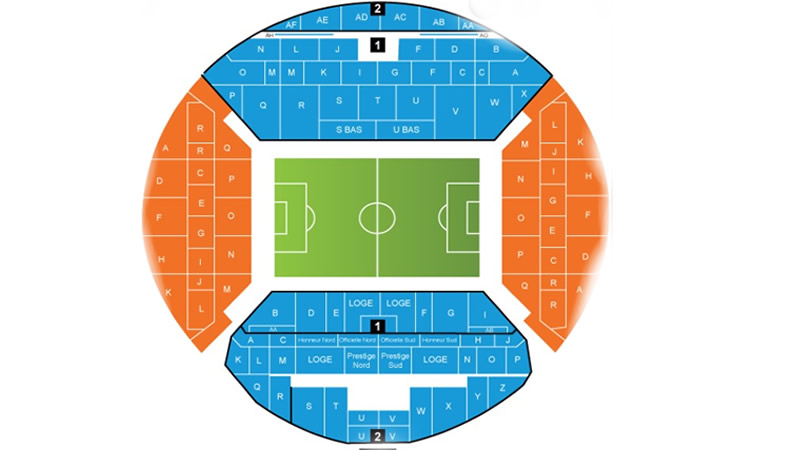Stade Velodrome, Marseille, France, France Seating Plan
