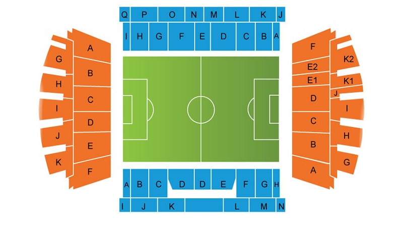 OL Stadium, Lyon, France, France Seating Plan
