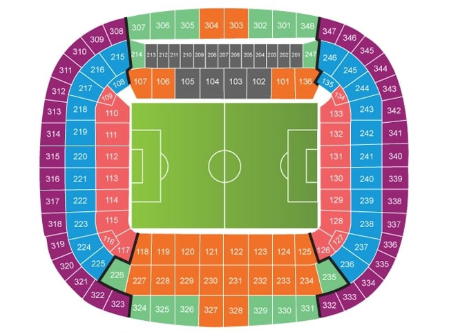 Allianz Arena, Munich, Germany Seating Plan