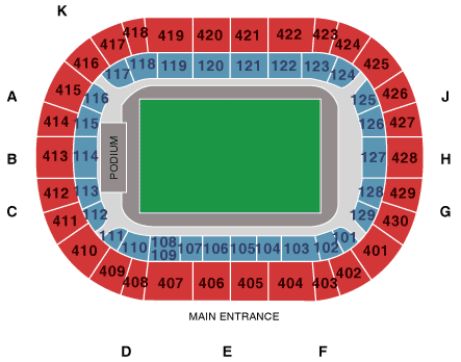 Johan Cruyff Arena, Amsterdam, Netherlands Seating Plan
