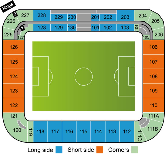 Eden Arena, Prague, Czech Republic Seating Plan