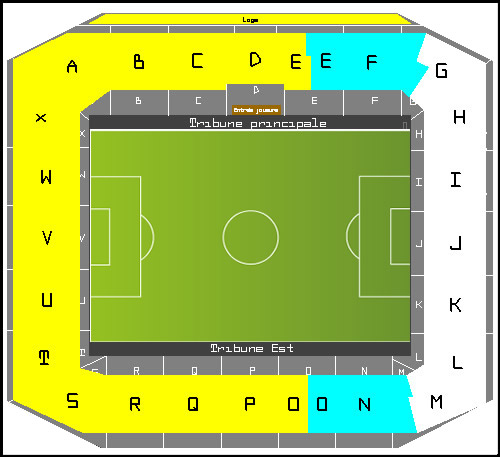 Stade de Geneve, Geneva, Switzerland Seating Plan