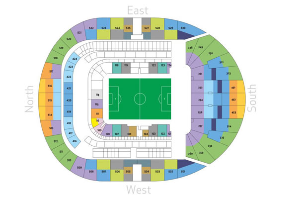 Tottenham Hotspur stadium , London, United Kingdom Seating Plan