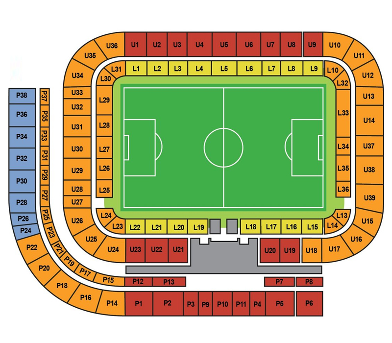 Stadium of Light, Sunderland, England, United Kingdom Seating Plan