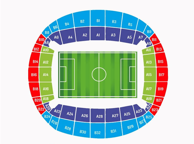Estadio Jose Alvalade Stadium, Lisbon, Portugal Seating Plan