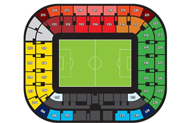 Juventus Stadium , Vallette, Turin, Italy Seating Plan