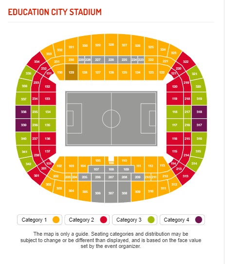 Education City Stadium, Al Rayyan, Qatar Seating Plan