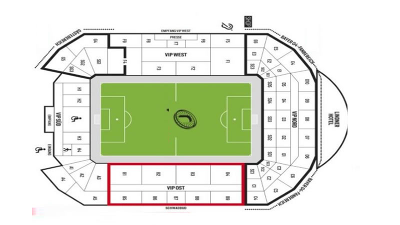 BayArena, Leverkusen, Germany, Leverkusen, Germany Seating Plan