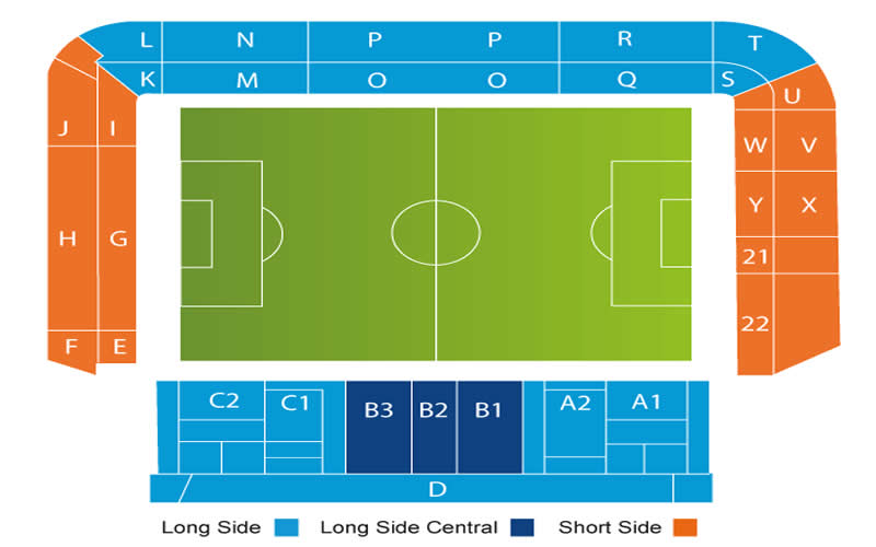 Stadion An der Alten Forsterei, Berlin, Germany Seating Plan